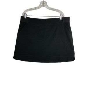 32 Degrees Cool Womens Elastic Waist Skirt Front Pockets Size XL Black